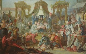 Het Chinese huwelijk, of een audiëntie bij de keizer van China, c.1742 door François Boucher